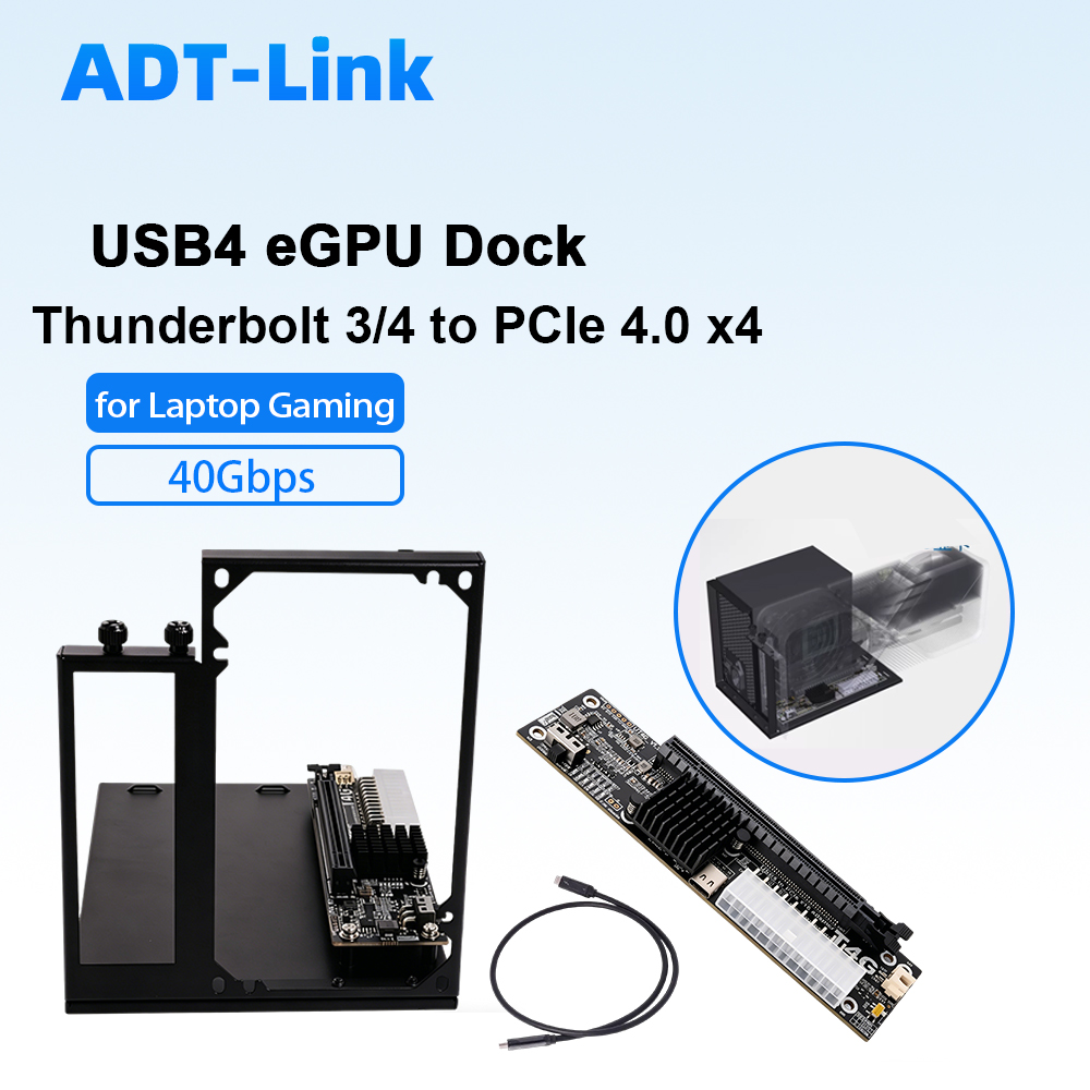Thunderbolt 4 External Gpu Enclosure - ADT-Link USB4 eGPU 도크 썬더볼트 3/4