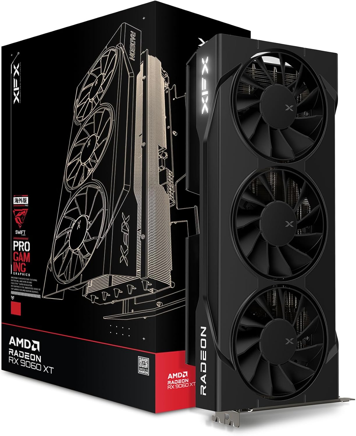 Triple Fan Gaming Graphics Card 16Gb - 스위프트 AMD 라데온 RX 9060 XT