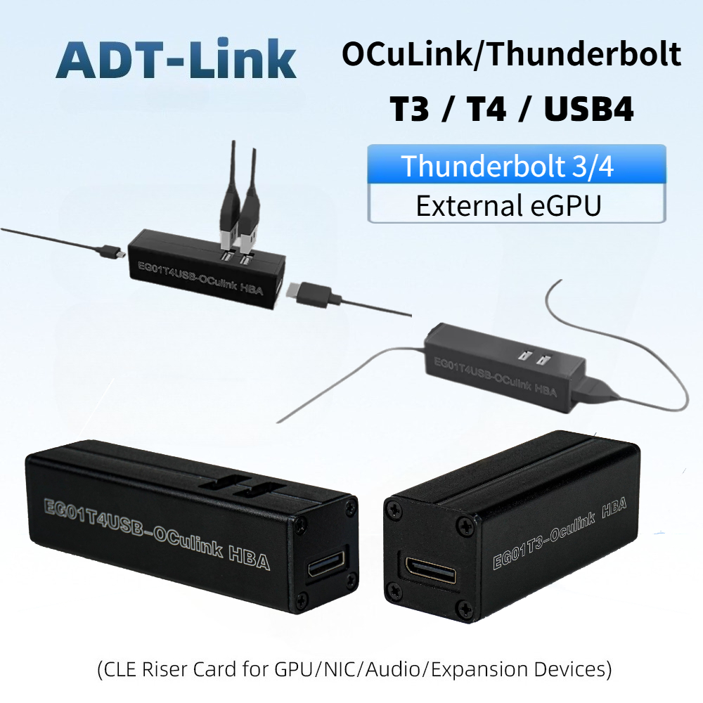 Oculink Egpu Dock Graphics Card - T3 / T4 OCuLink 썬더볼트 4