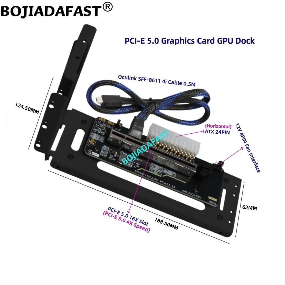 PCI-E 5.0 X4 OCuLink 외장 그래픽 카드 - Oculink Egpu Dock Graphics Card 리뷰 및 가격