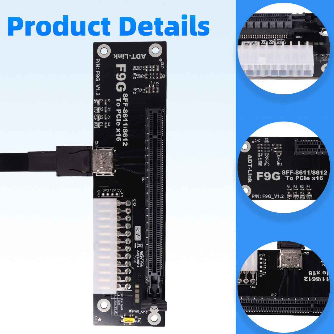 OCuLink SFF-8611/8612 - PCIe X - Oculink Egpu Dock Graphics Card 리뷰 및 가격