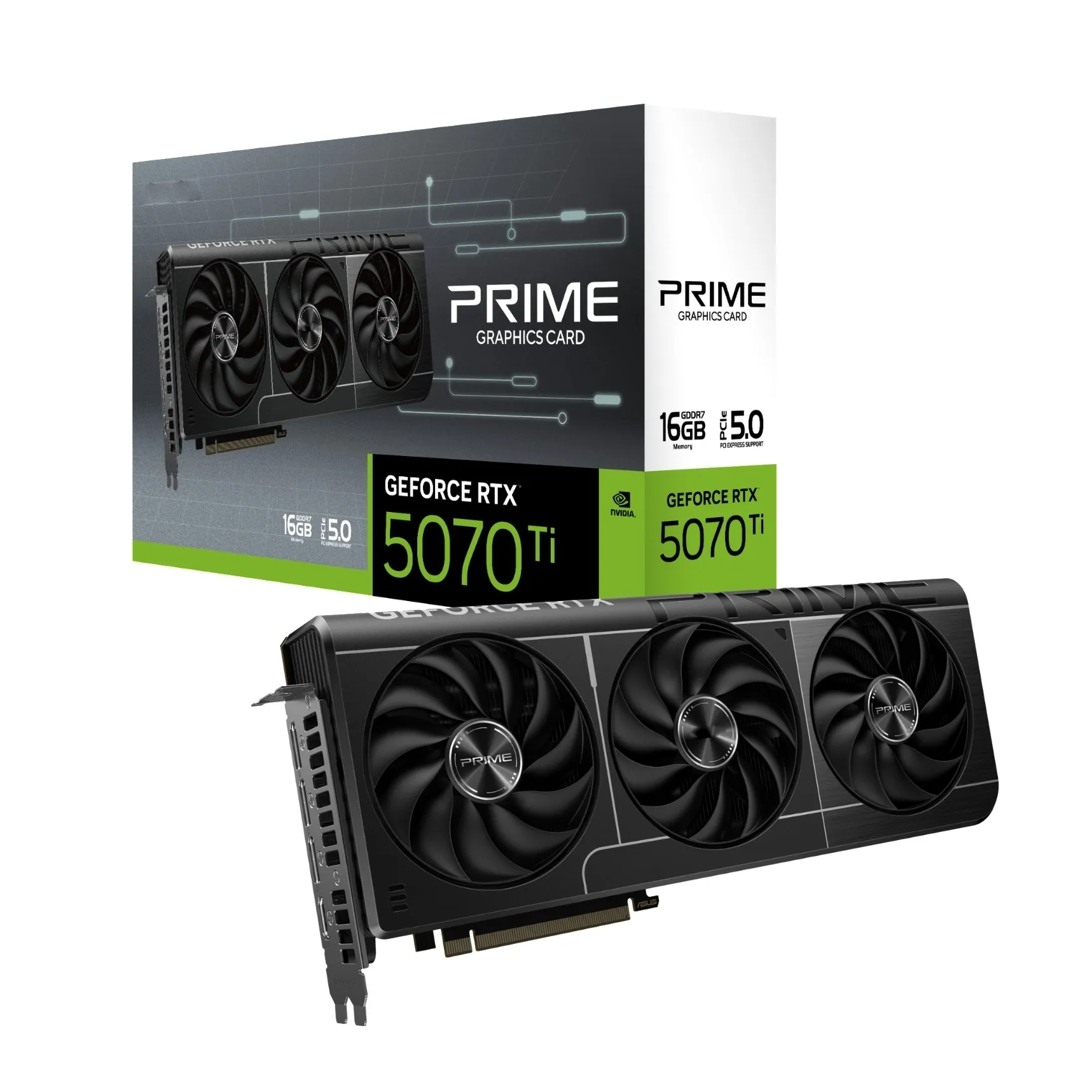 2025 새로운 PRIME 지포스 RTX 5070 Ti - Triple Fan Gaming Graphics Card 16Gb 리뷰 및 가격