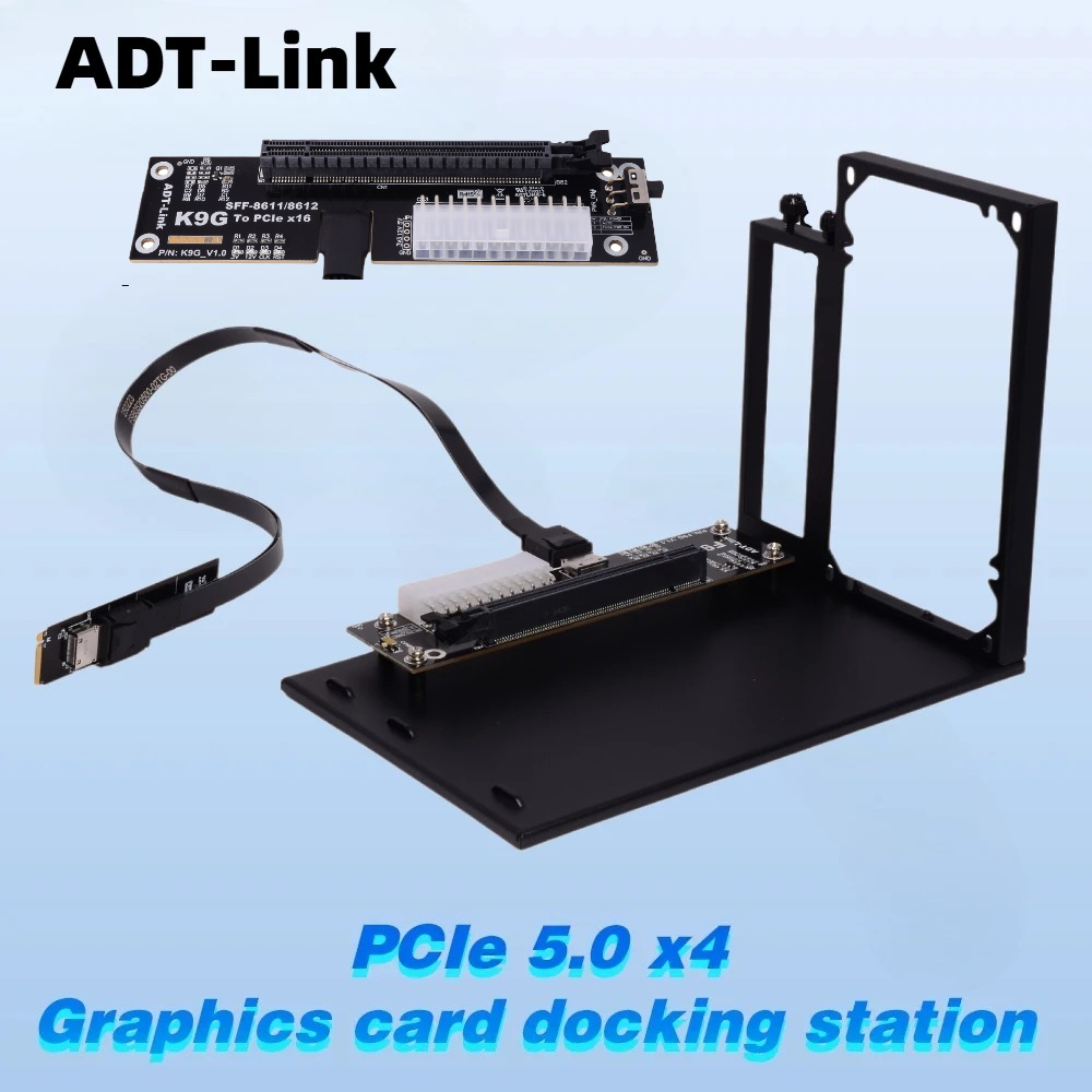 ADT-Link PCIe 5.0 4.0 128Gbps  - Oculink Egpu Dock Graphics Card 리뷰 및 가격