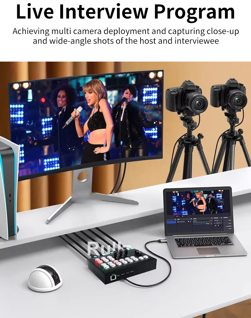 HDMI 비디오 스위처 마이크 믹서, 멀티 카메라 라이 - 4 Hdmi Multi Monitor Video Card 4K 리뷰 및 가격